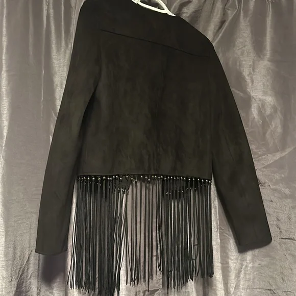 Cropped Fringe Jacket - Picture 3 of 3
